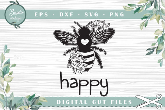 Be Happy Bee Floral Cutting Files: A Creative Solution for Modern Crafters
