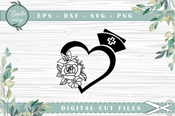 Discover the Versatility of Nurse Hat Heart Floral Cutting Files