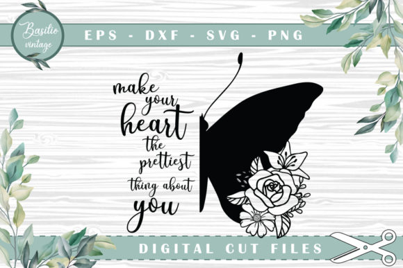 Embracing Creativity with Pretty Heart Butterfly Floral: A Versatile Design Solution