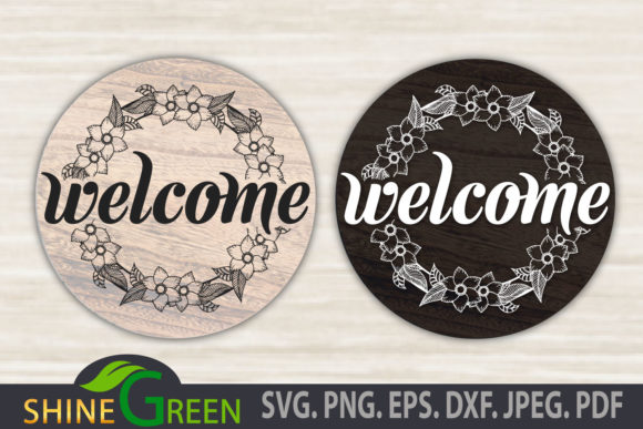 Enhance Your Seasonal Decor with the Christmas, Fall - Floral Welcome Sign