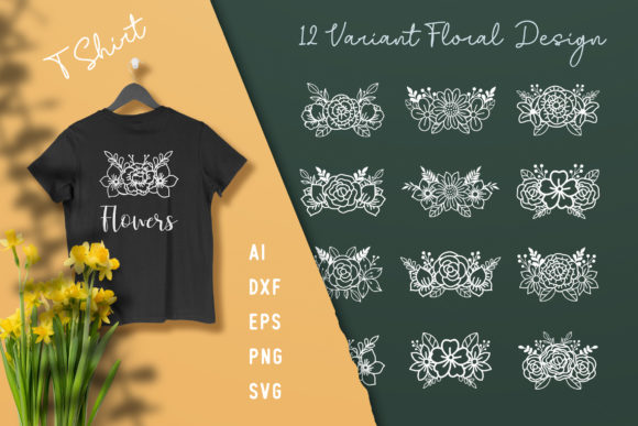 Explore the Versatility of 12 Variant Floral Cut Files