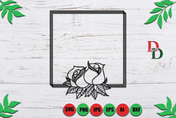 Floral Wreath SVG and Monogram Designs