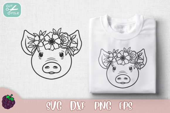 Strategic Use of Floral Crown Cute Pig for Enhanced Branding and Creativity